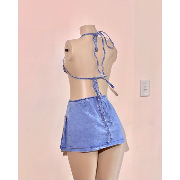 Nadia Rhinestone Skirt Set - Picture 5 of 5